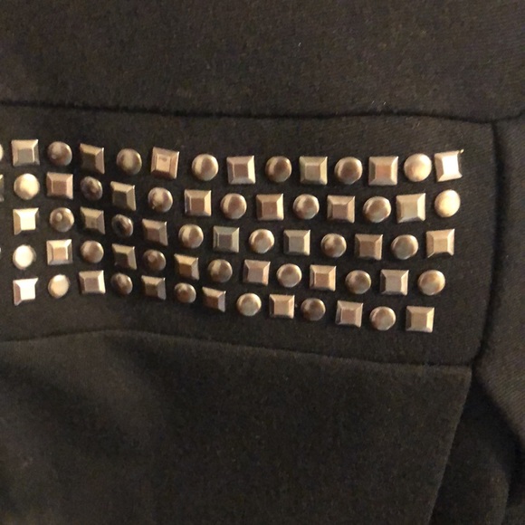 Massimo Dutti Black Studded Night Out Dress - Picture 7 of 10